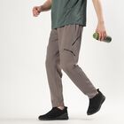 Men's Muted Taupe Regular Fit Cut And Sew Track Pants, Dark Grey, small image number null