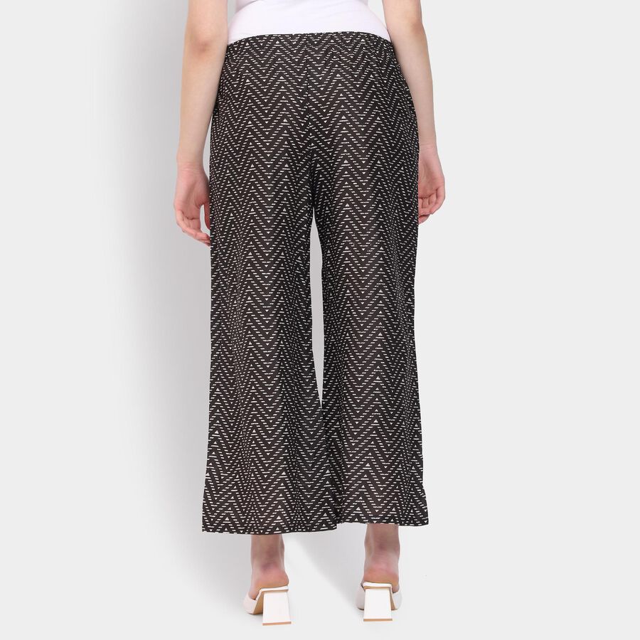 Ladies' 100% Cotton Palazzos, काला, large image number null