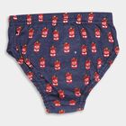Boys' Solid Red and Navy Printed Cotton Briefs, नेवी ब्लू, small image number null
