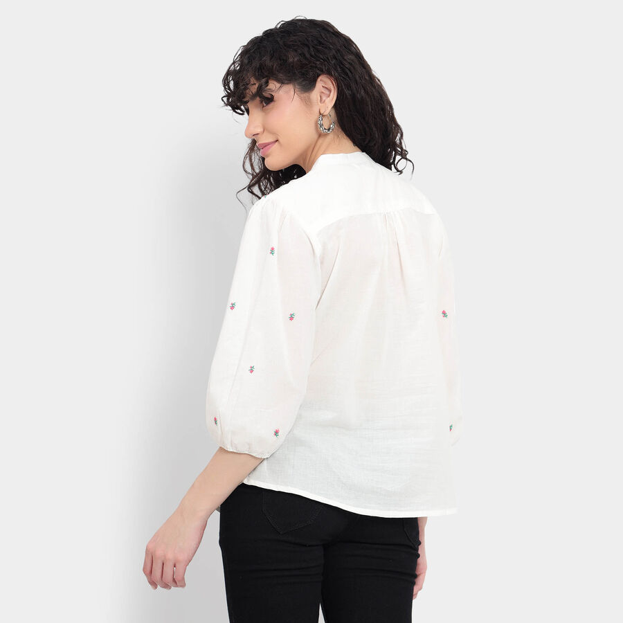 Cotton Shirt, ऑफ व्हाइट, large image number null