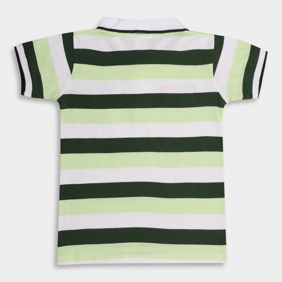 Boys' 100% Cotton Half Sleeves T-Shirt , Dark Green, large image number null