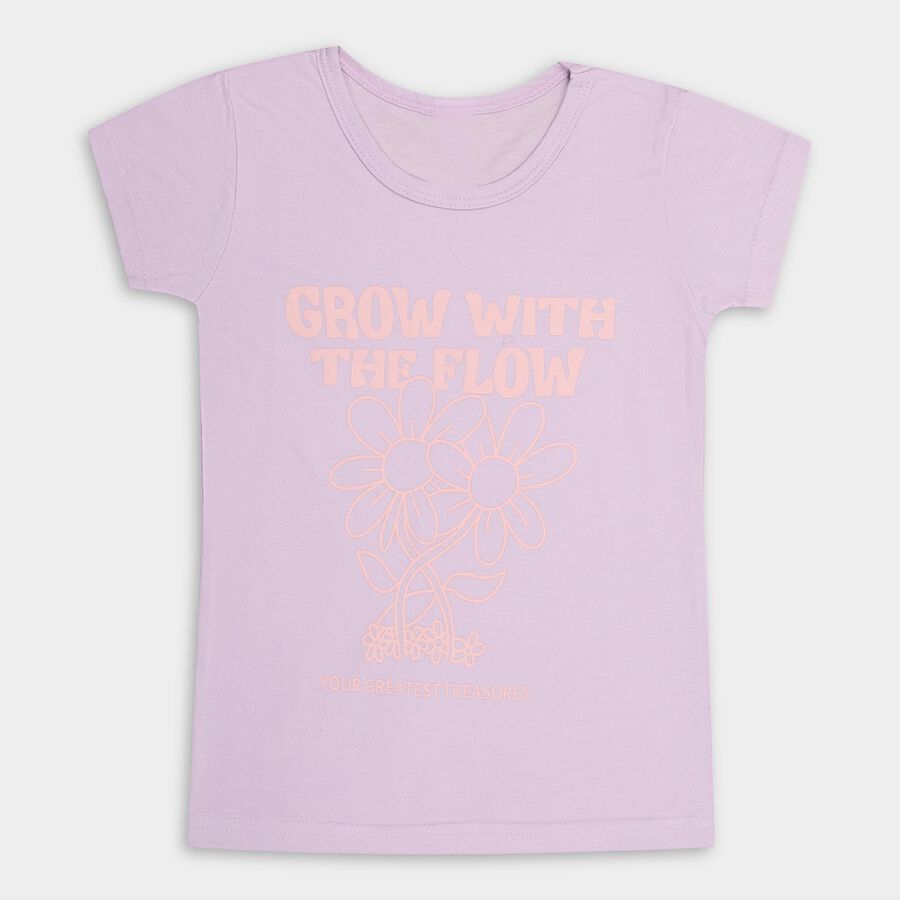Girls' T-Shirt , लाइलेक, large image number null