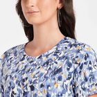 All Over Print Round Neck T-Shirt, Blue, small image number null