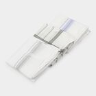 Men's Dark Grey Checked Pack of 3 Handkerchief, गहरा ग्रे, small