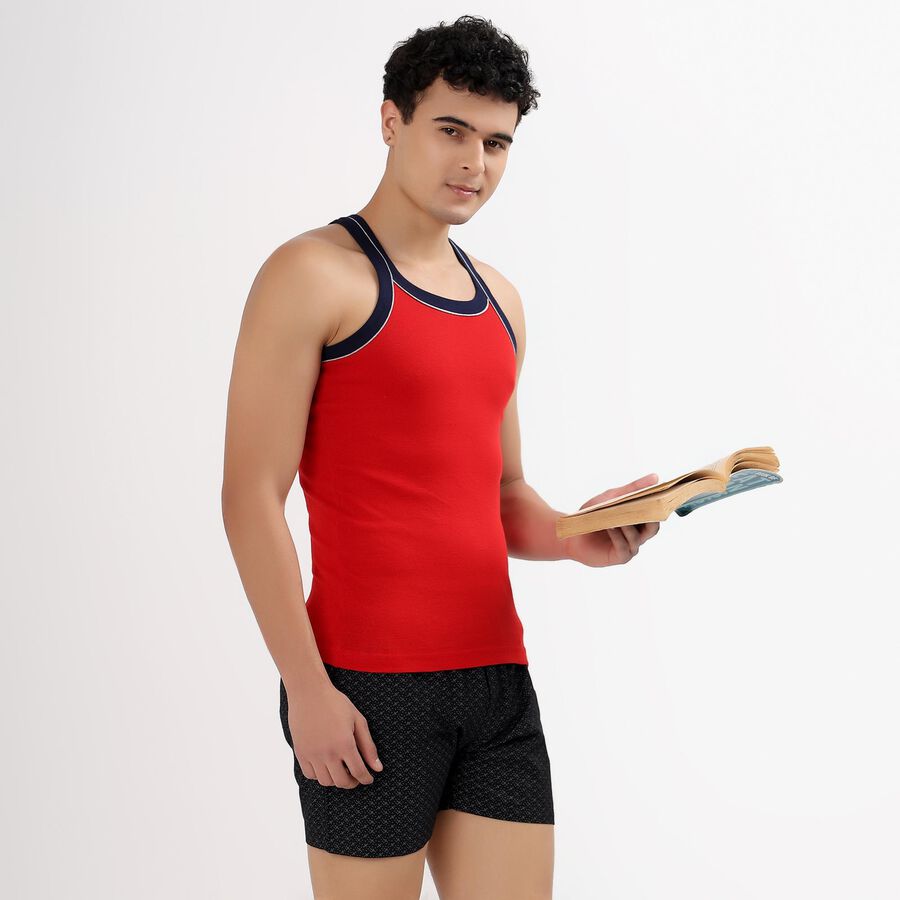 Men's 100% Cotton Boxers, Black, large image number null