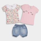 Infant Girls' Short Set , Pink, small image number null