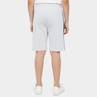 Boys' Grey Regular Fit Graphic Printed Bermuda Shorts, एक्रू मिश्रित, small