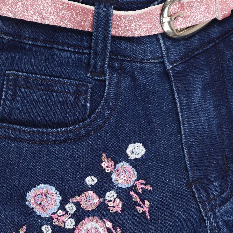 Girls' Jeans, Dark Blue, large image number null