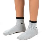 Men's Light Grey and Black Regular Fit Ankle Length Socks Pack of 3, नेवी ब्लू, small image number null
