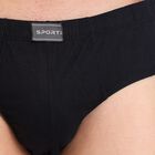 Men's 100% Cotton Briefs, Black, small image number null