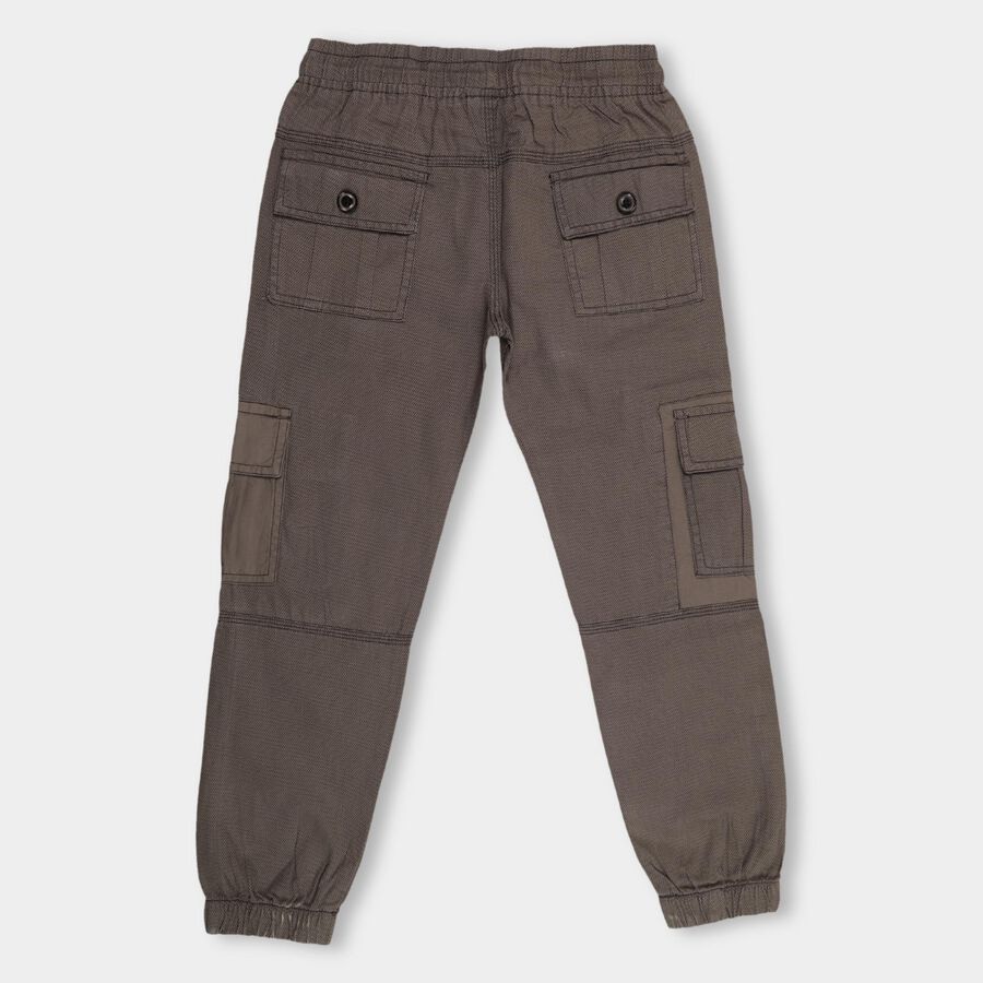 Boys' 100% Cotton Trousers , Dark Grey, large image number null