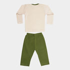 Infants Cotton Baba Suit, Olive, small image number null