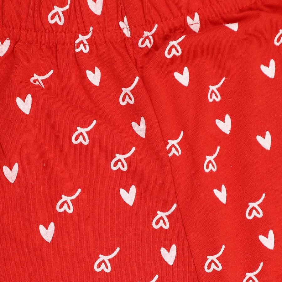 Girls' Pyjama, Red, large