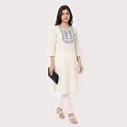 Ladies' Ethnic Set, ऑफ व्हाइट, small