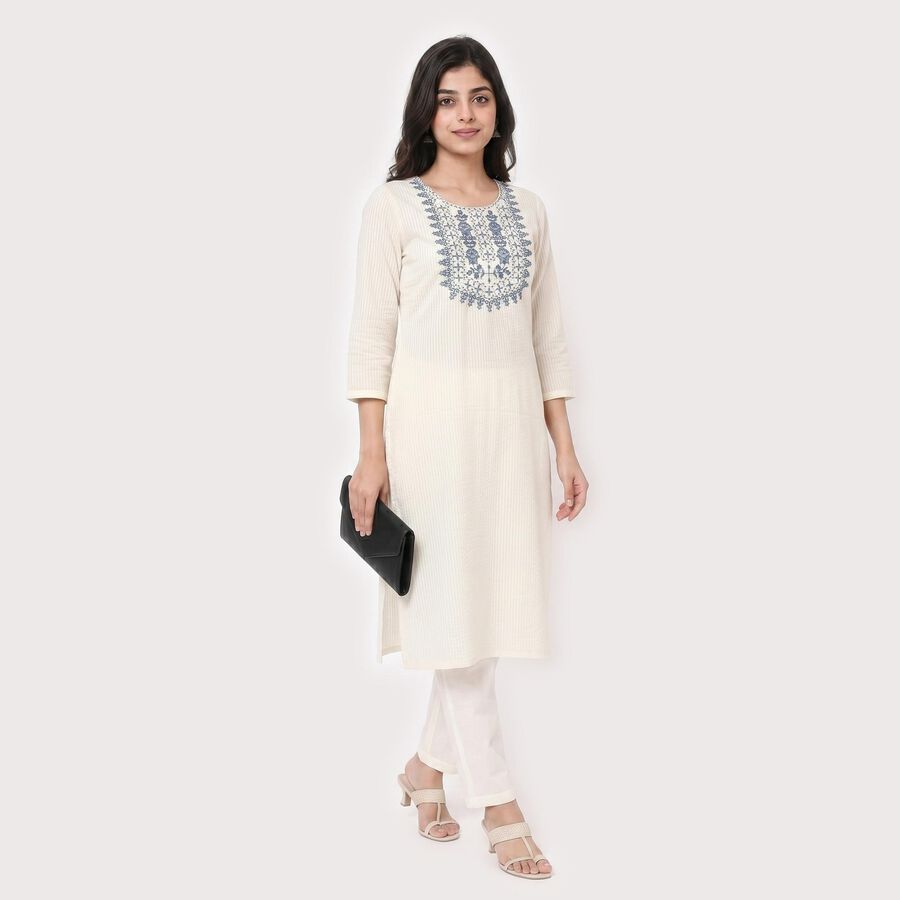 Ladies' Ethnic Set, ऑफ व्हाइट, large