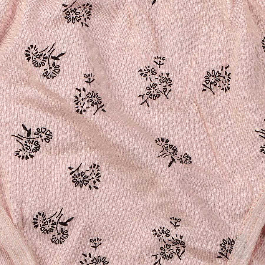 Girls Pink Regular Fit Printed Panty, गुलाबी, large