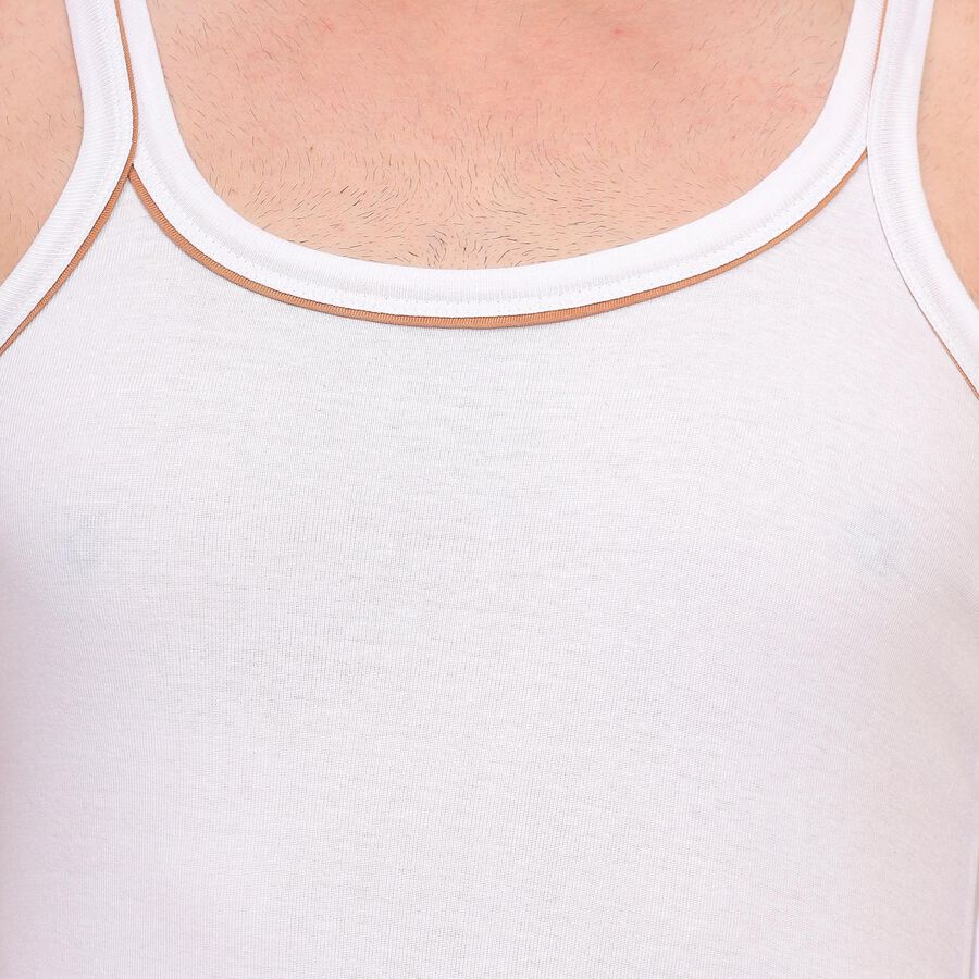 Men's 100% Cotton Gym T-Shirt, Off White, large