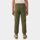 Boys Olive Green Jogger Fit Graphic Winter Pyjama, ओलिव, small