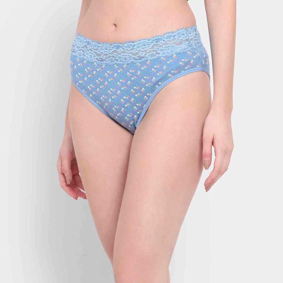 Lace Panty, Mid Blue, large image number null
