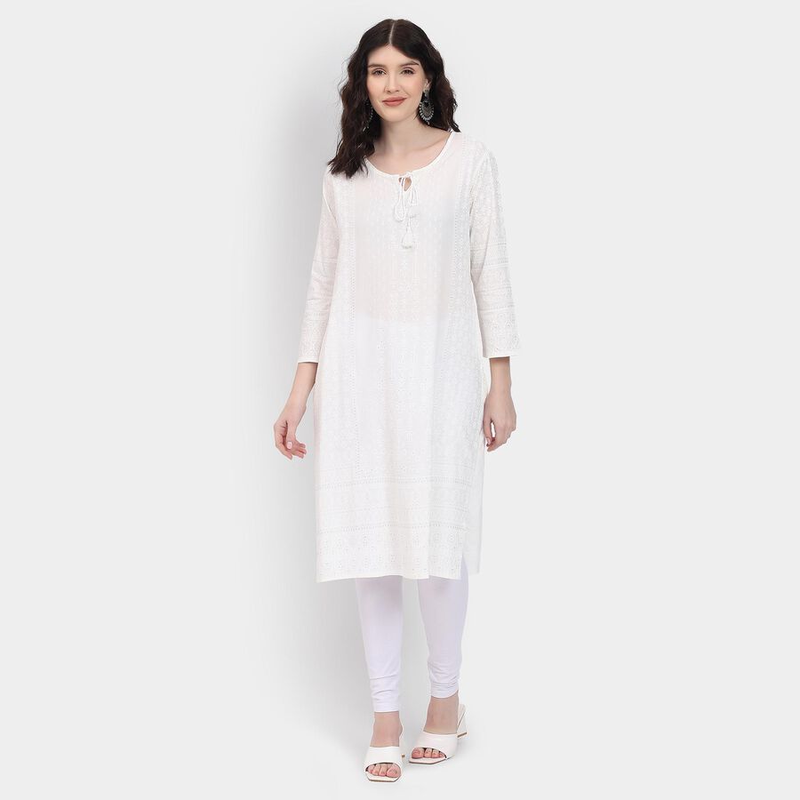 Ladies' Kurta, White, large image number null