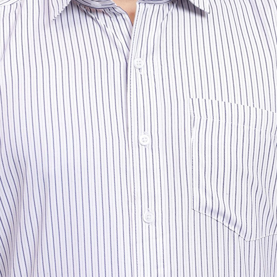 Men's Formal Shirt , Navy Blue, large