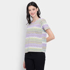 All Over Print Round Neck T-Shirt, लाइलेक, small image number null