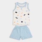 Infant Boys' 100% Cotton Baba Suit , Light Blue, small image number null