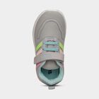 Girls Muted Sage Grey Velcro Casual Sneakers, Green, small image number null