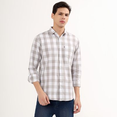 Men's 100% Cotton Regular Collar Casual Shirt 
