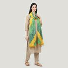 Women's Green Bandhani Printed Dupatta, गहरा हरा, small