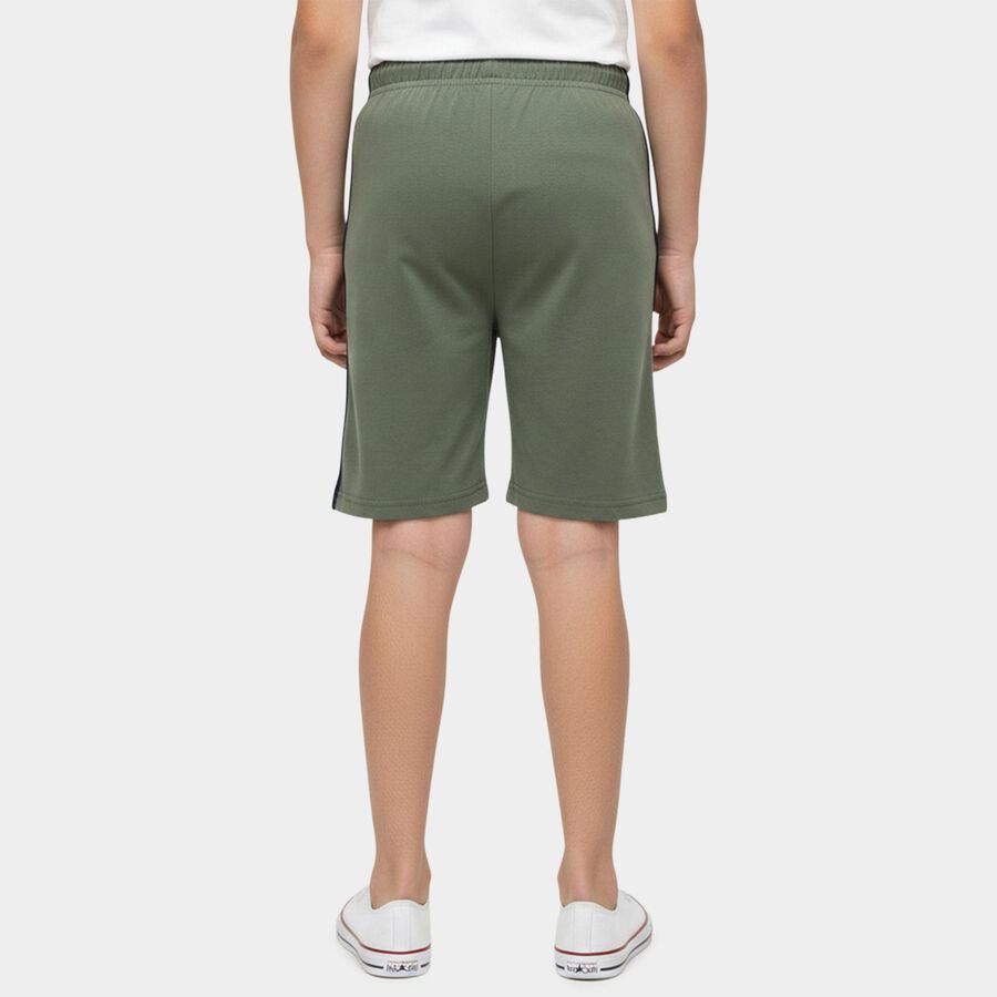 Boys' Light Green Regular Fit Graphic Printed Bermuda Shorts, Light Green, large