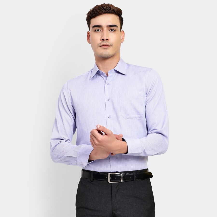 Men's 100% Cotton Formal Shirt, लाइलेक, large image number null