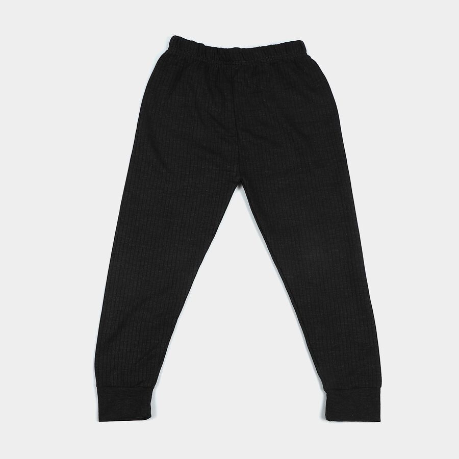 Girls Charcoal Long Johns Thermal, चारकोल, large