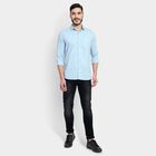 Men's 100% Cotton Casual Shirt, Light Blue, small image number null