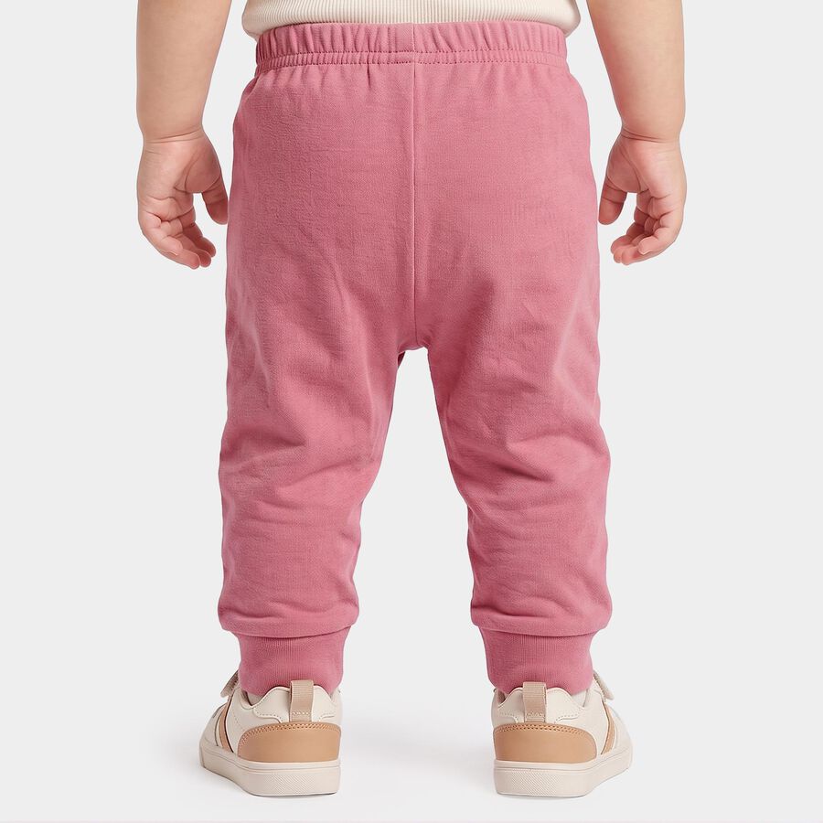 Infants Pink Jogger Graphic Printed Pyjama, Light Pink, large
