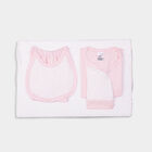 Infants Cotton Printed Baby Gift Set, Pink, small image number null