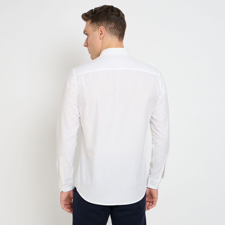 Men's 100% Cotton Casual Shirt, White, large image number null
