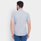 Men's 100% Cotton Casual Shirt , White, small