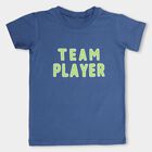 Boys' 100% Cotton Half Sleeves T-Shirt, मध्यम नीला, small image number null