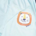 Infants Solid Elasticated Waist Pyjama, Light Blue, small image number null