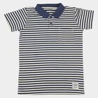 Boys Navy Blue Crew Neck Casual T-Shirt, Navy Blue, small