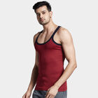 Racer Back Sleeveless Gym T-Shirt, Maroon, small image number null