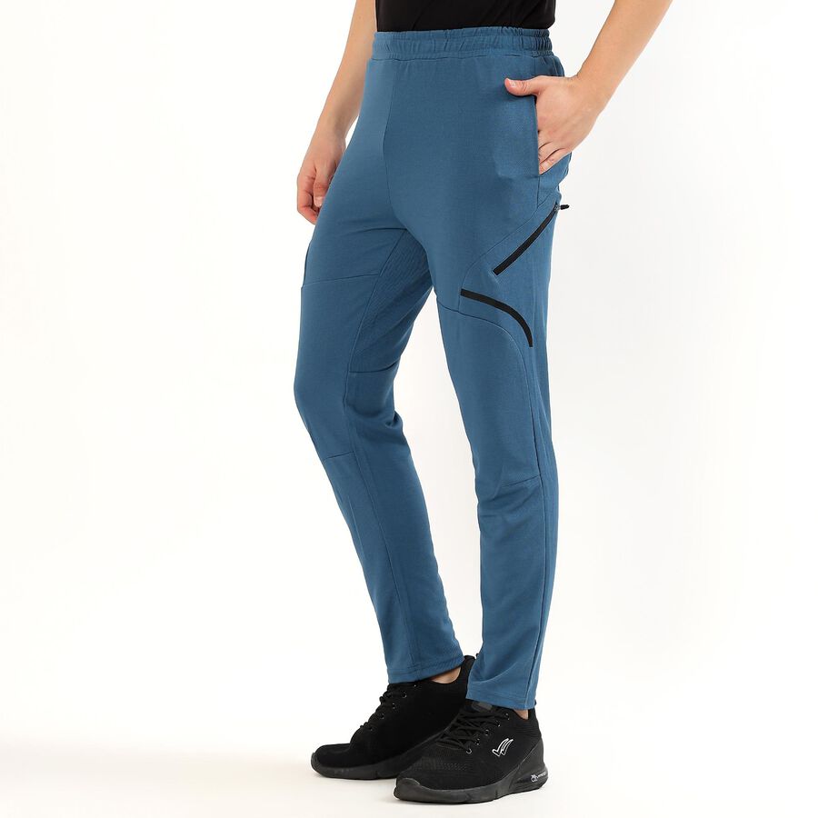 Men's Track Pants, मध्यम नीला, large
