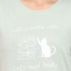 Ladies' 100% Cotton Round Neck T-Shirt , हल्का हरा, small image number null