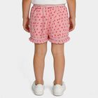 Girls Pink Regular Fit Printed Bloomer Shorts, Light Pink, small