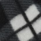 Men's Black and White Plaid Winter Cap, Black, small image number null