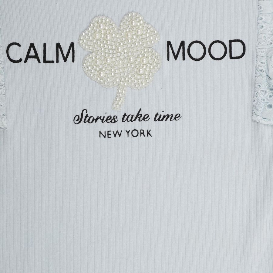 Girls' T-Shirt , Light Blue, large image number null