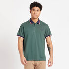 Solid Polo Shirt, Dark Green, small image number null