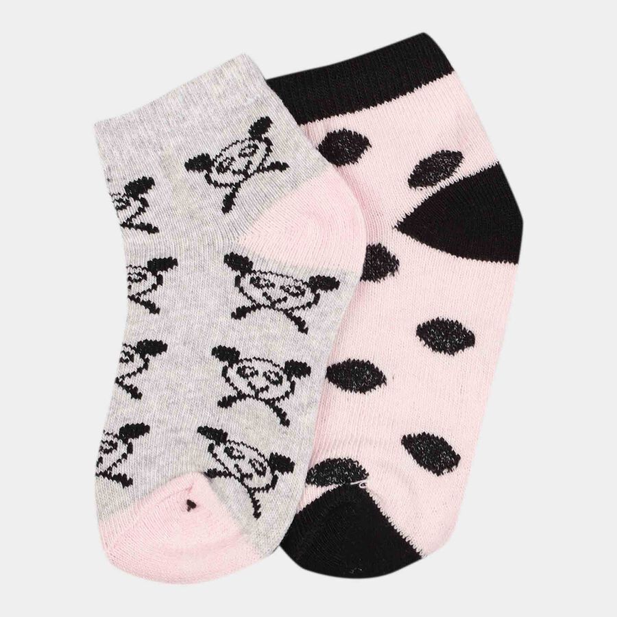 Girls Jacquard Socks, Peach, large image number null