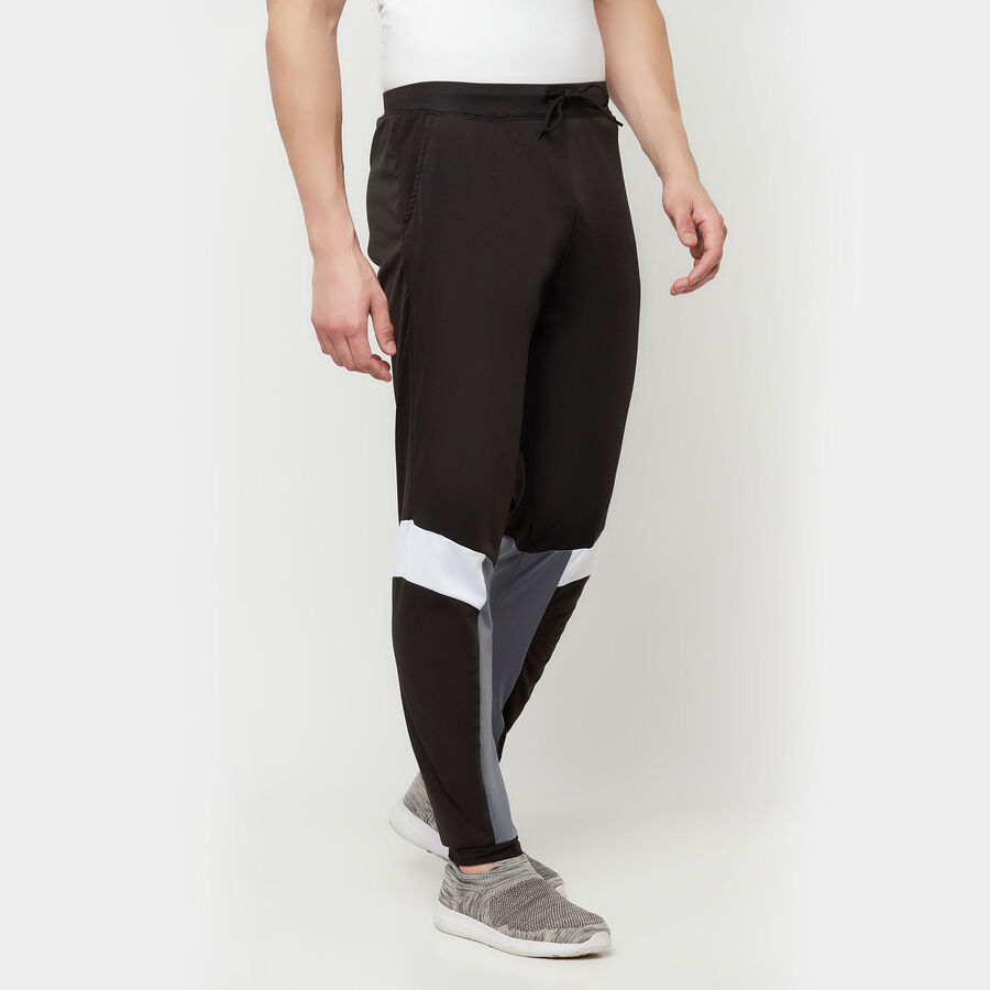 Cut & Sew Active Track Pants, Black, large image number null